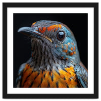 Close Up Of A Colorful Exotic Bird Head