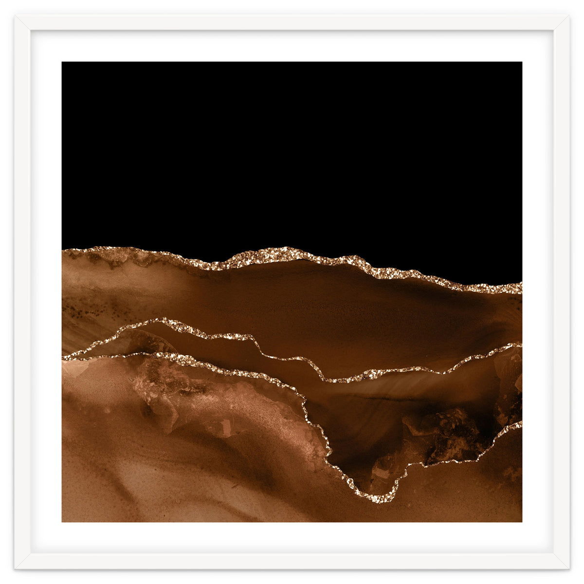 Brown & Gold Agate Texture 07