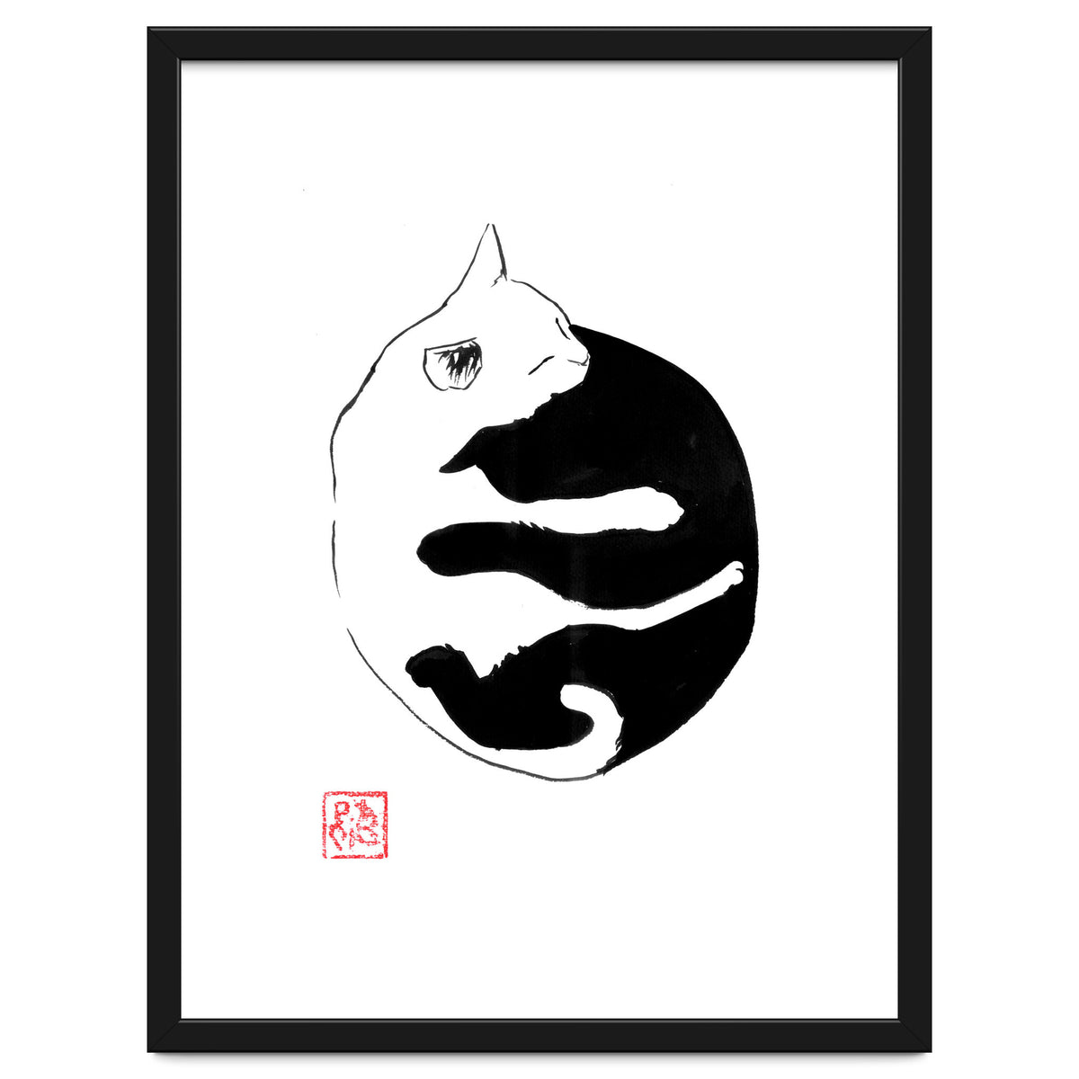 Ying yang Cat