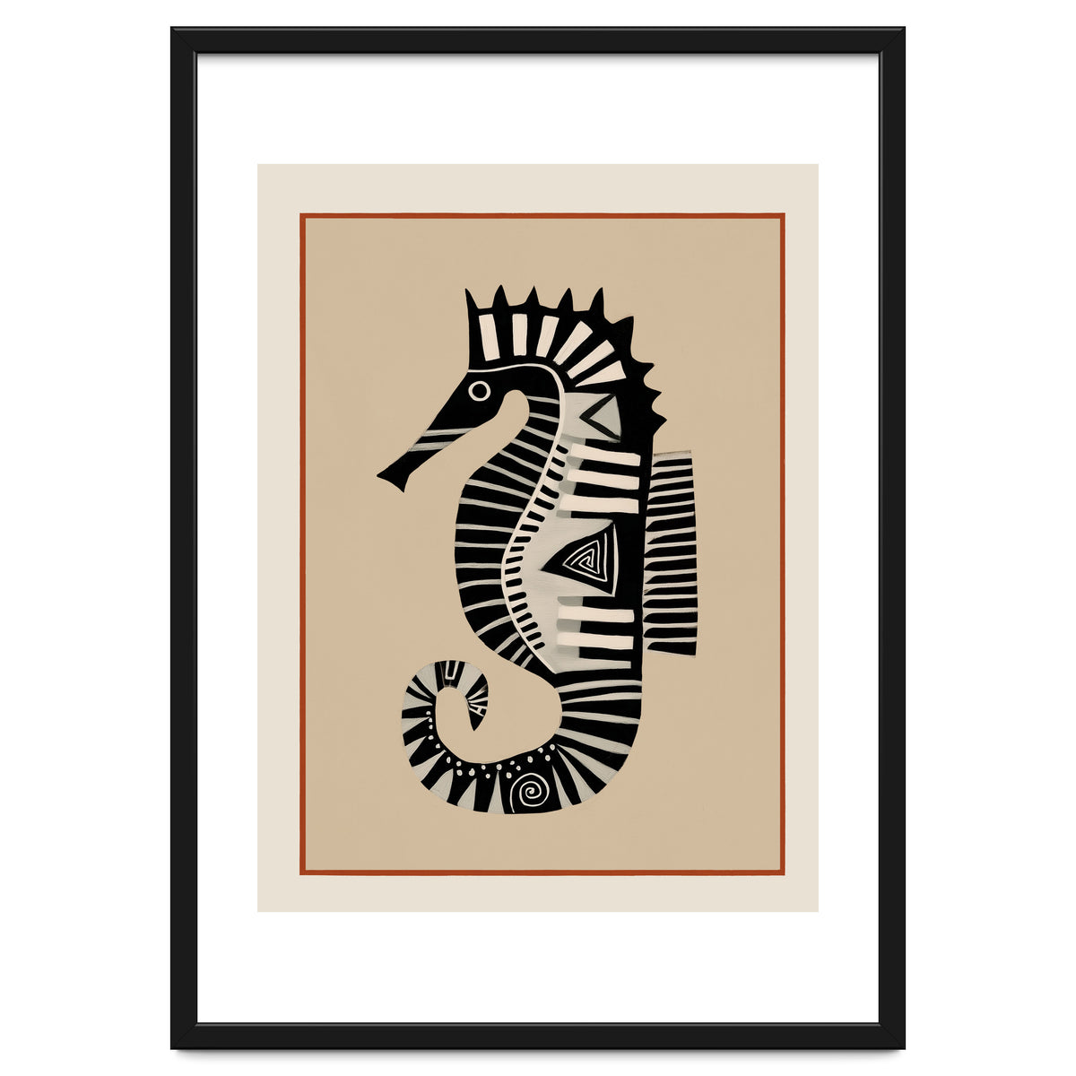 Striped Seahorse II