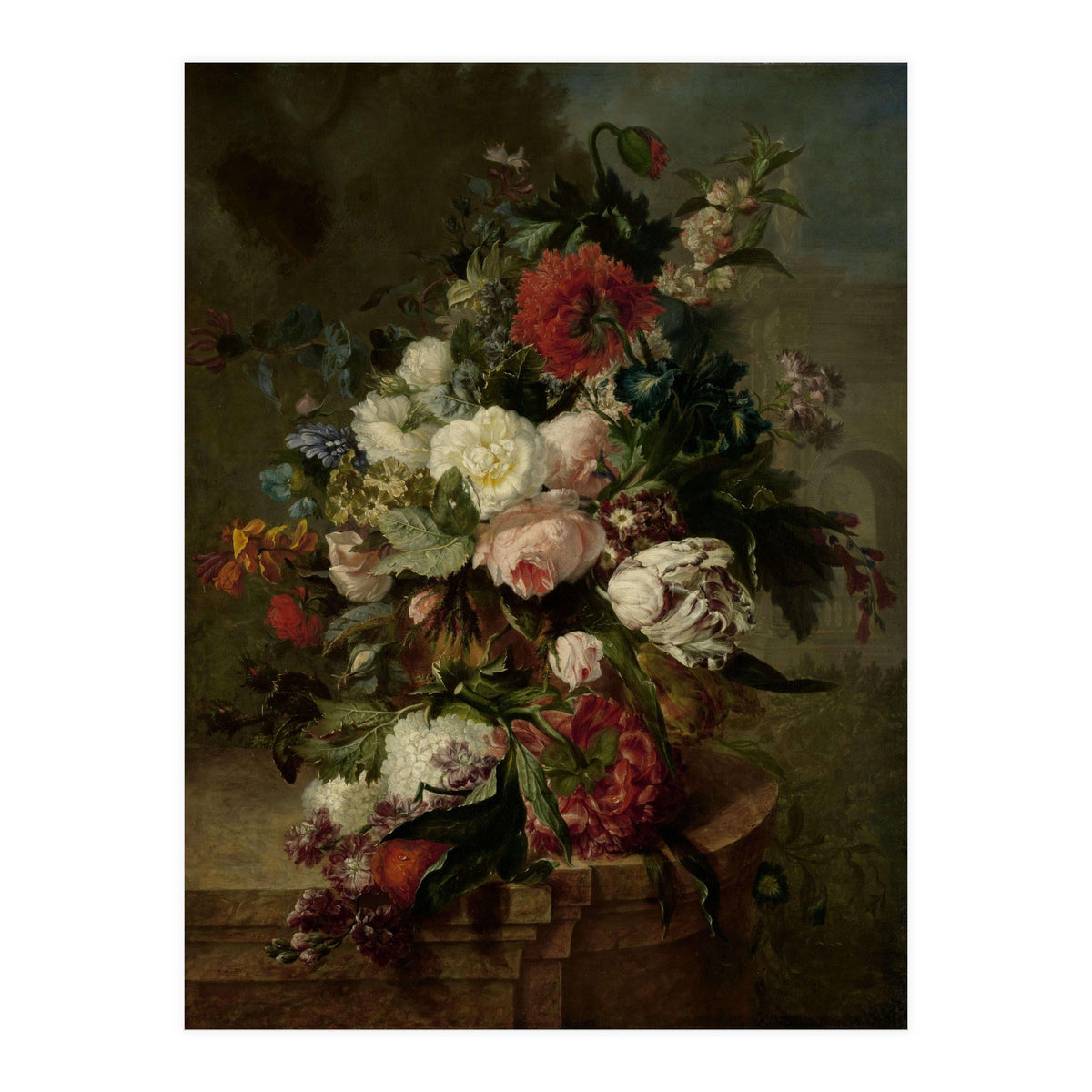 Still Life with Flowers. Dating: 1789. Measurements: h 73 cm × w 60 cm; d 6.5 cm. (Print Only)