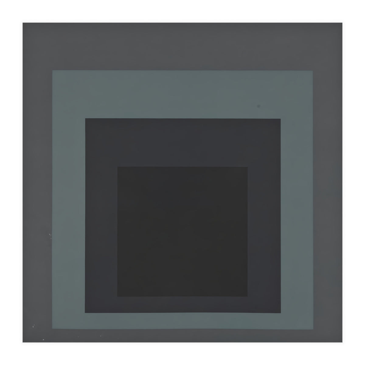 JOSEF ALBERS - HOMAGE TO THE SQUARE BLACK GREY (Print Only)