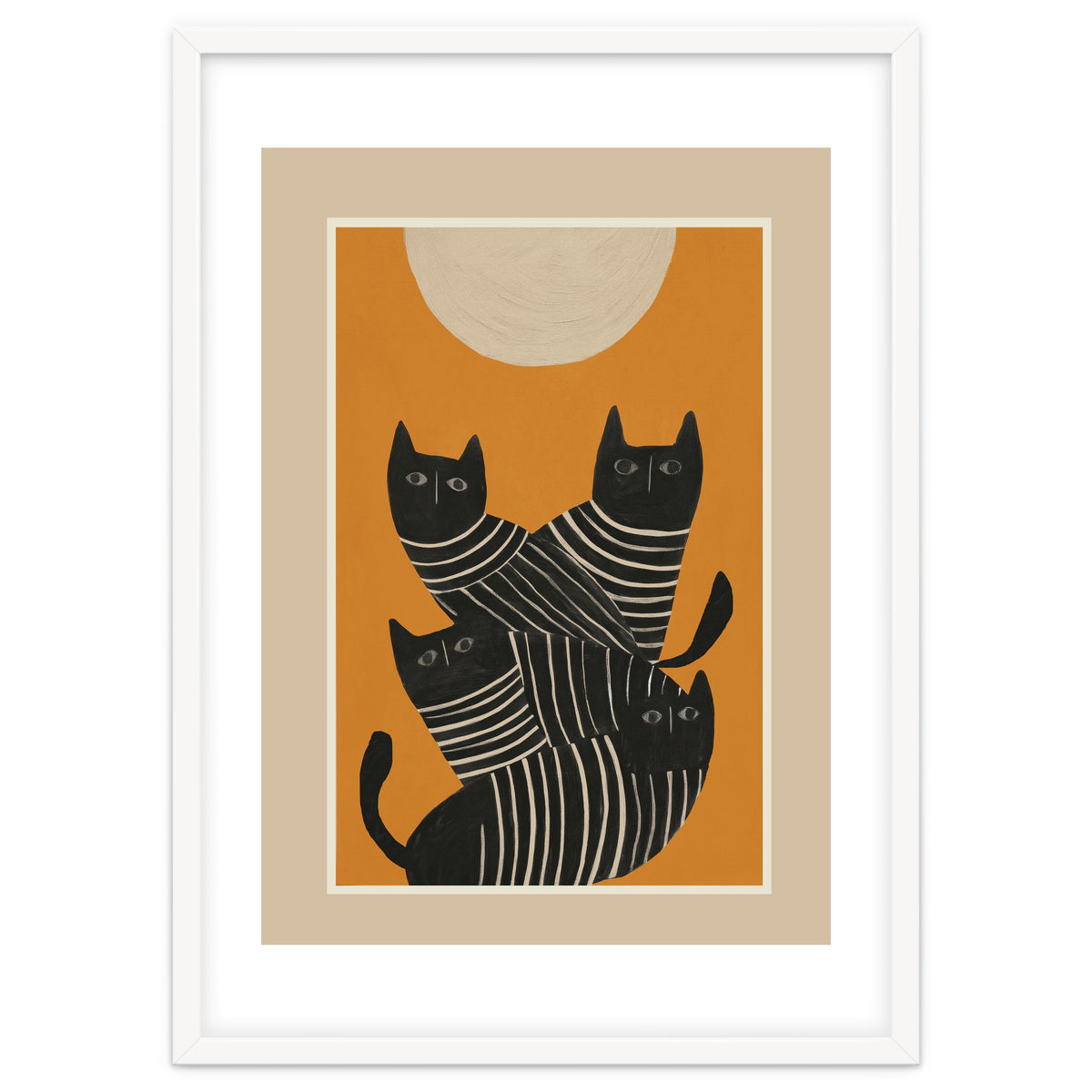 Abstract Black Cats