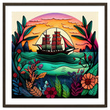 Folk Sunset Sailing Ship thumbnail