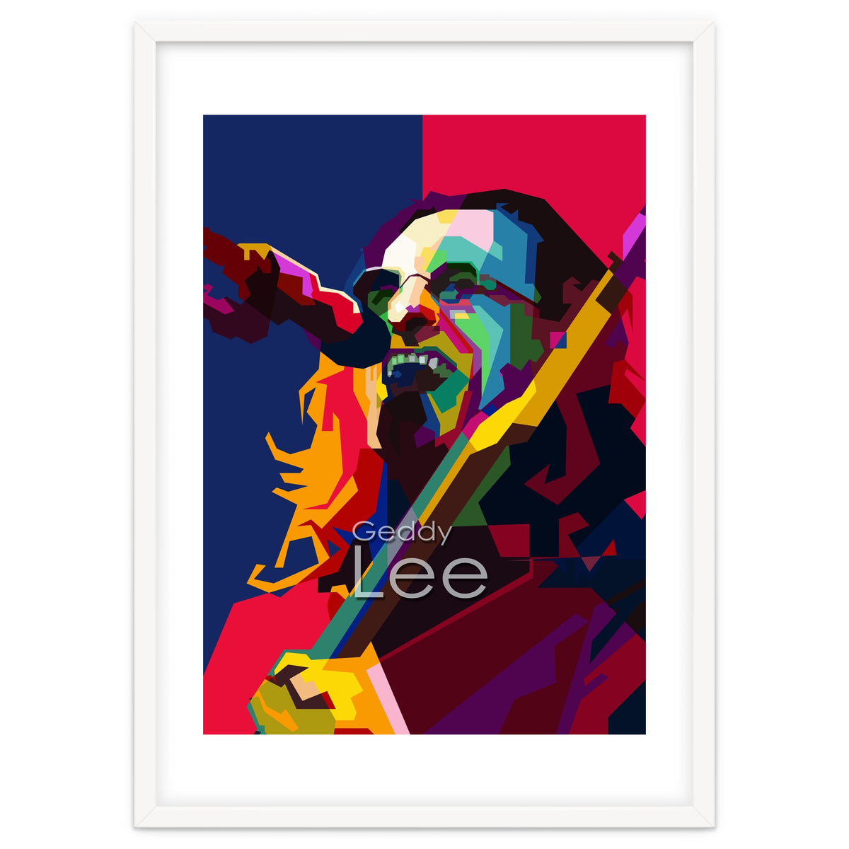 Geddy Lee RUSH Singer Pop Art WPAP