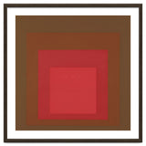 JOSEF ALBERS - HOMAGE TO THE SQUARE, RED, BROWN thumbnail