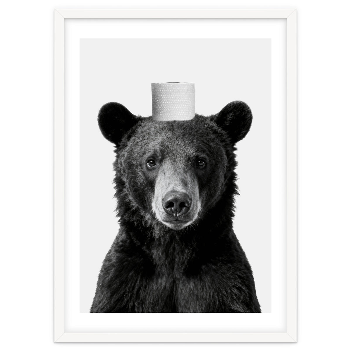 Bear, Toilet Paper Crown, Nursery Animal Art for Children