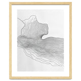 Abstract Black And White Organic Flowing Lines Pattern thumbnail