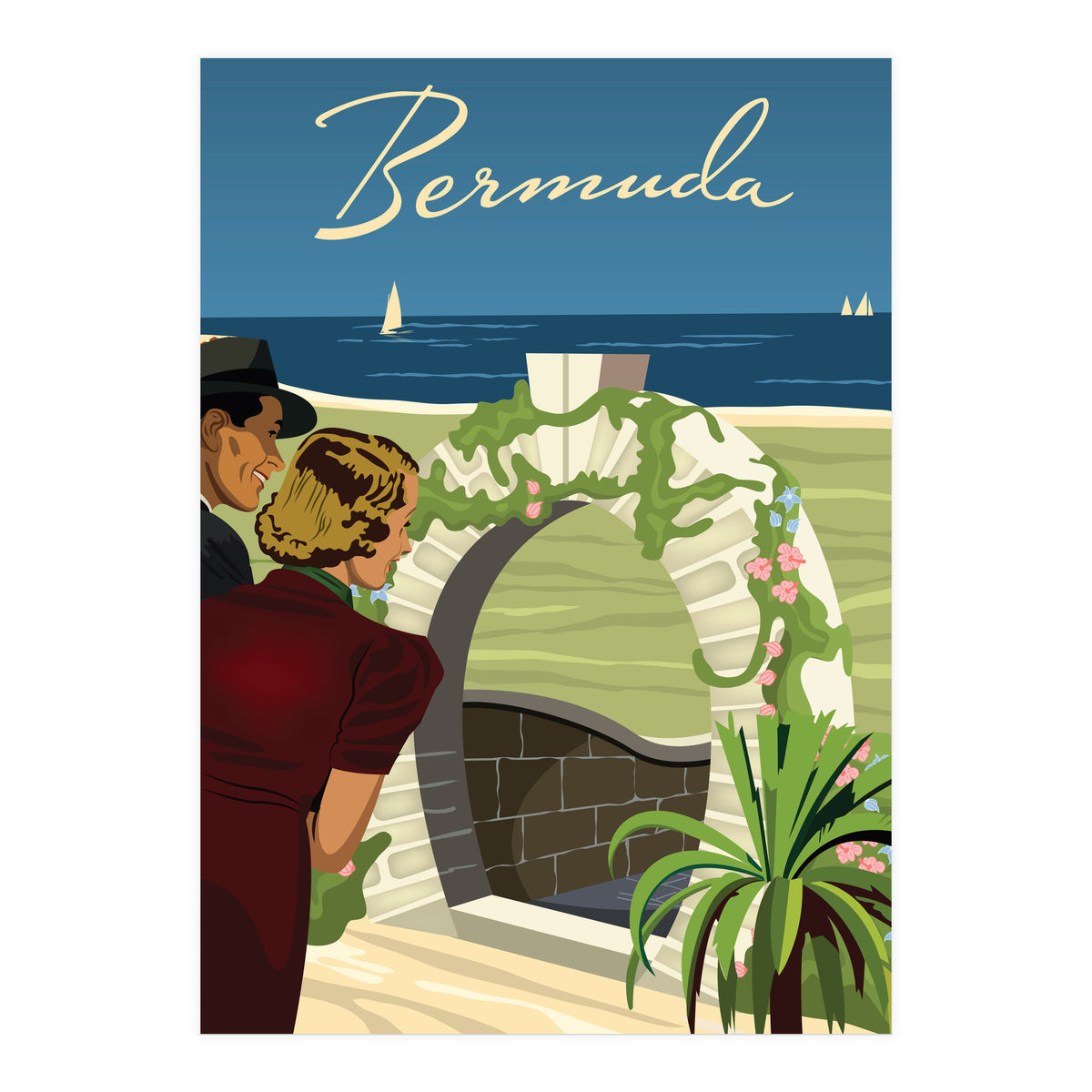 Bermuda, Moongate Arch (Print Only)