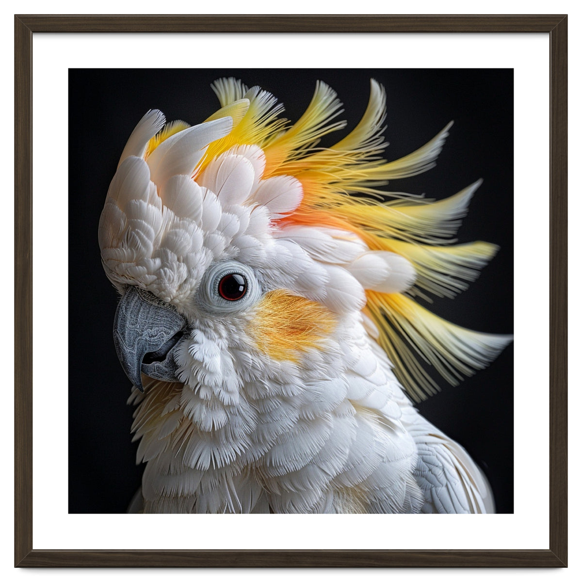 Beautiful Cockatoo Parrot Portrait Headshot