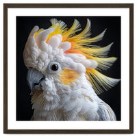 Beautiful Cockatoo Parrot Portrait Headshot