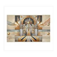 Art Deco Gold Architecture (Print Only)