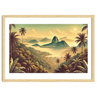 Vintage Brazil, Rio De Janeiro Tropics Poster