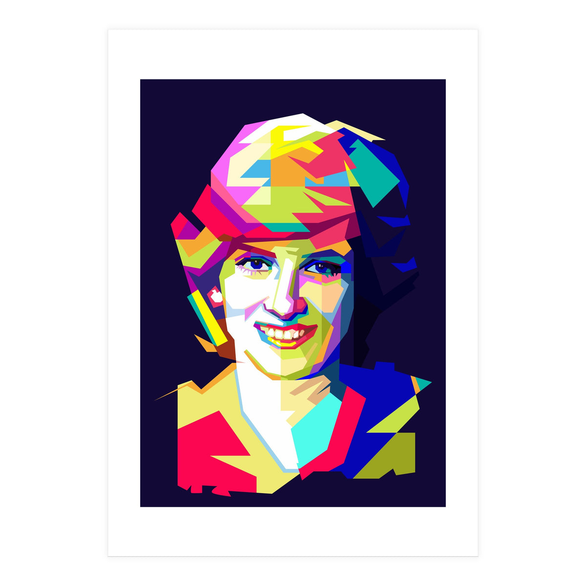 Lady Diana Princes Of Wales Pop Art WPAP (Print Only)
