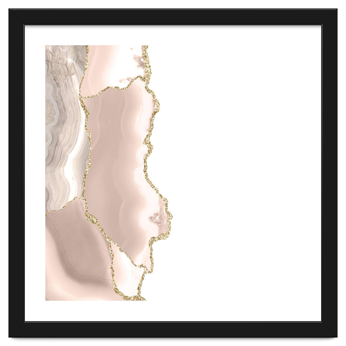 Ivory & Gold Agate Texture 05