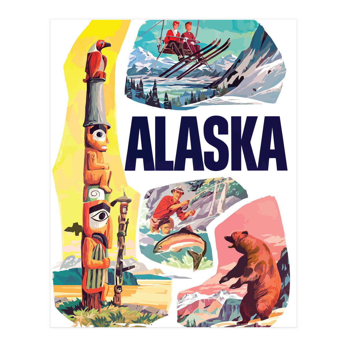 Alaska, Tourist Attractions (Print Only)