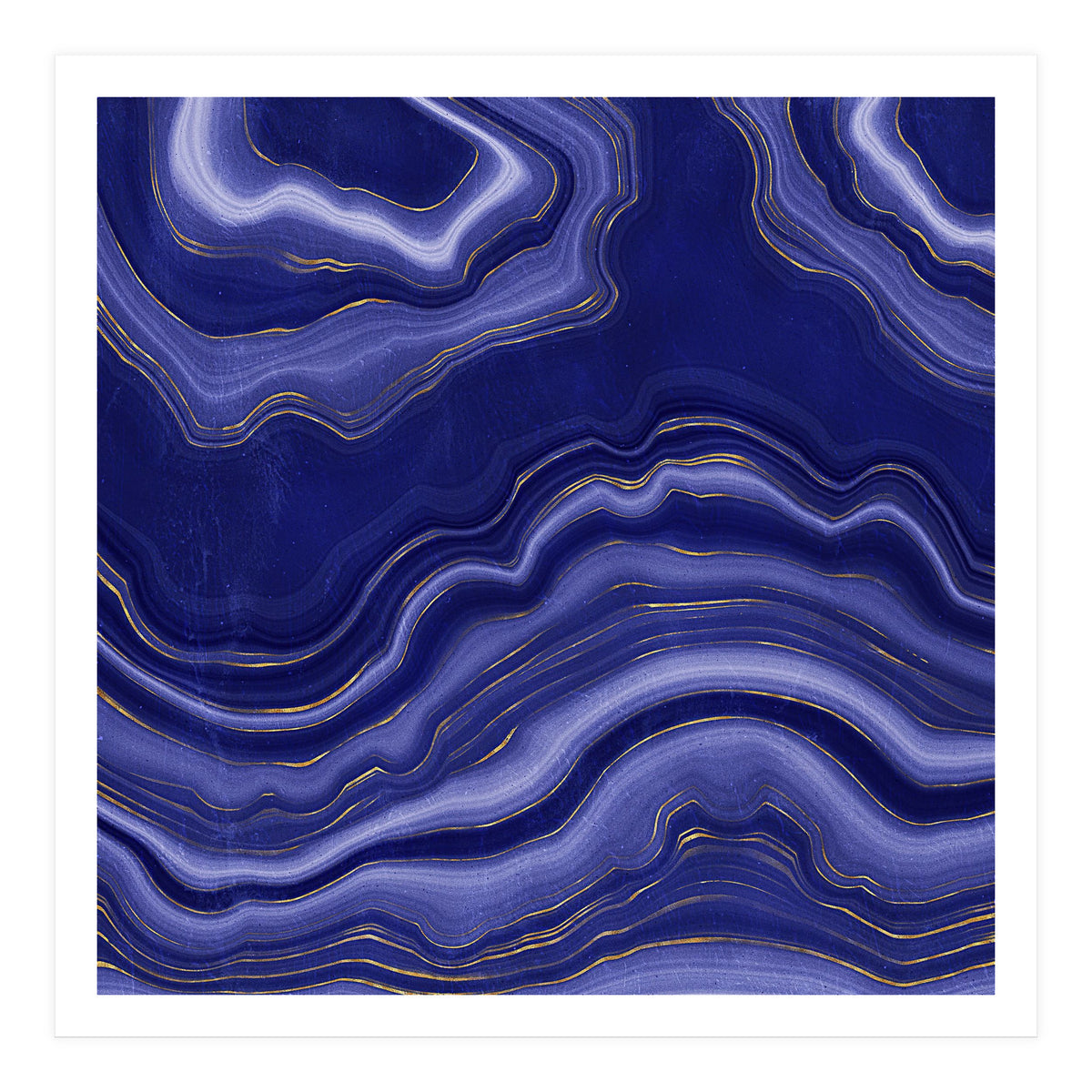 Blue Agate Texture 06 (Print Only)
