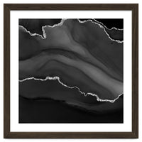 Black & Silver Agate Texture 01