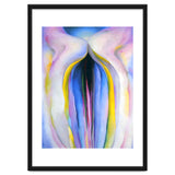 Georgia O’Keeffe – Grey Line with Black, Blue and Yellow (1923) | Elegant Abstract Modernist Composition with Bold Color Contrast thumbnail