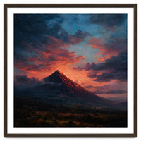 Majestic Mountain Peak at Sunset