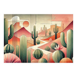 Art Deco Desert Cacti (Print Only) thumbnail