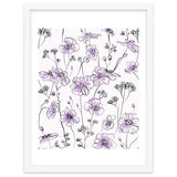 Wild Roses Floral Pattern - Purple thumbnail