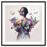 Watercolor Butterfly Embrace