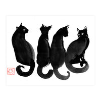 4 Black Cats (Print Only)