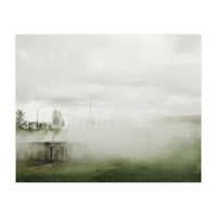 A source covered in steam from a hot spring - Iceland (Print Only)