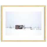 Barn in the winter snowscape thumbnail