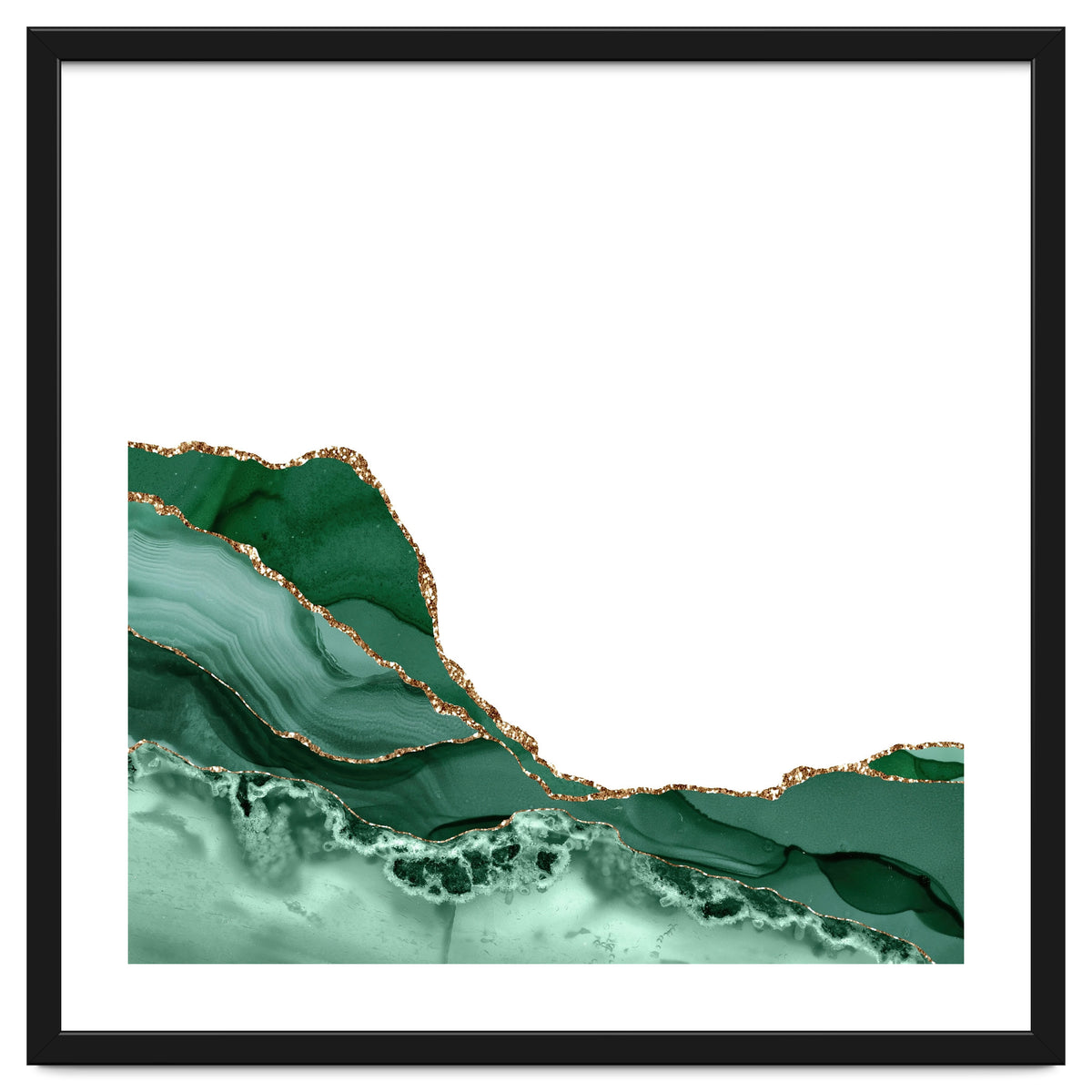 Emerald & Gold Agate Texture 07