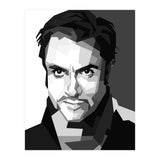 Simon Le Bon British Singer Black Illustration (Print Only) thumbnail