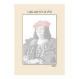 Young Man with an Apple (1505) – Raphael (ascii art)  (Print Only) thumbnail
