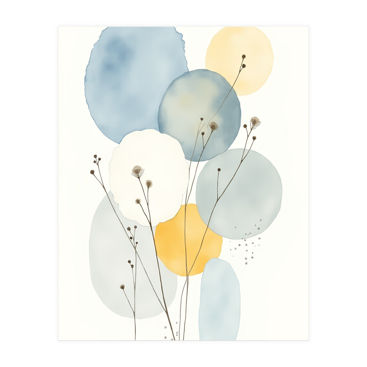 Modern Abstract Flower (Print Only)