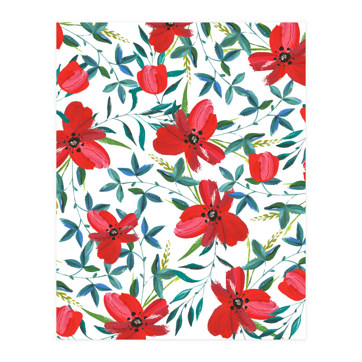 Red Blossom #society6 #decor #buyart (Print Only)