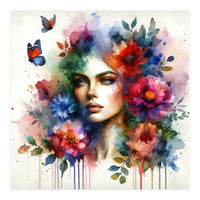 Ethereal Floral Portrait (Print Only)