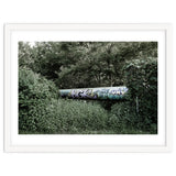 Graffiti pipe among the summer forest thumbnail