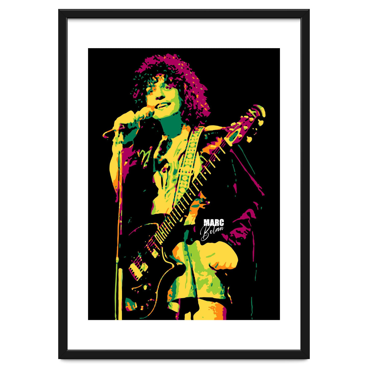 Marc Bolan Musician Legend in Pop Art