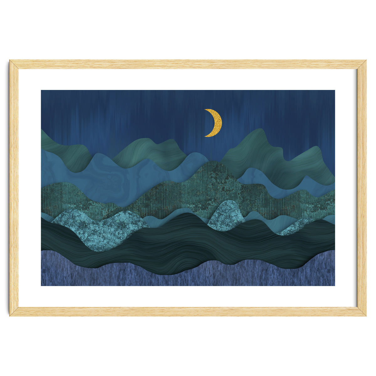 Abstract Landscape Moody Moonrise