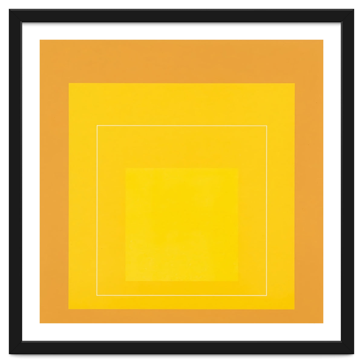 JOSEF ALBERS - HOMAGE TO THE SQUARE ORANGE YELLOW