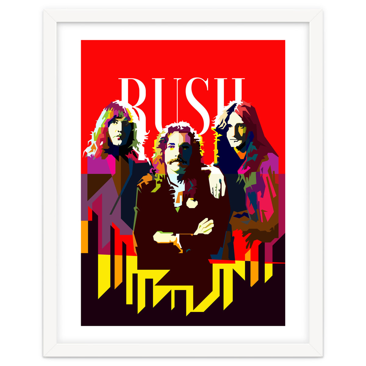 Rush Progressive Rock Pop Art WPAP