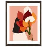 The Comfort Zone, Pastel Bohemian Woman, Floral Self Care Self Love Positivity Growth, Eclectic Boho Concept thumbnail