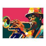 Jazz Trumpet Musician Pop Art Wpap (Print Only) thumbnail