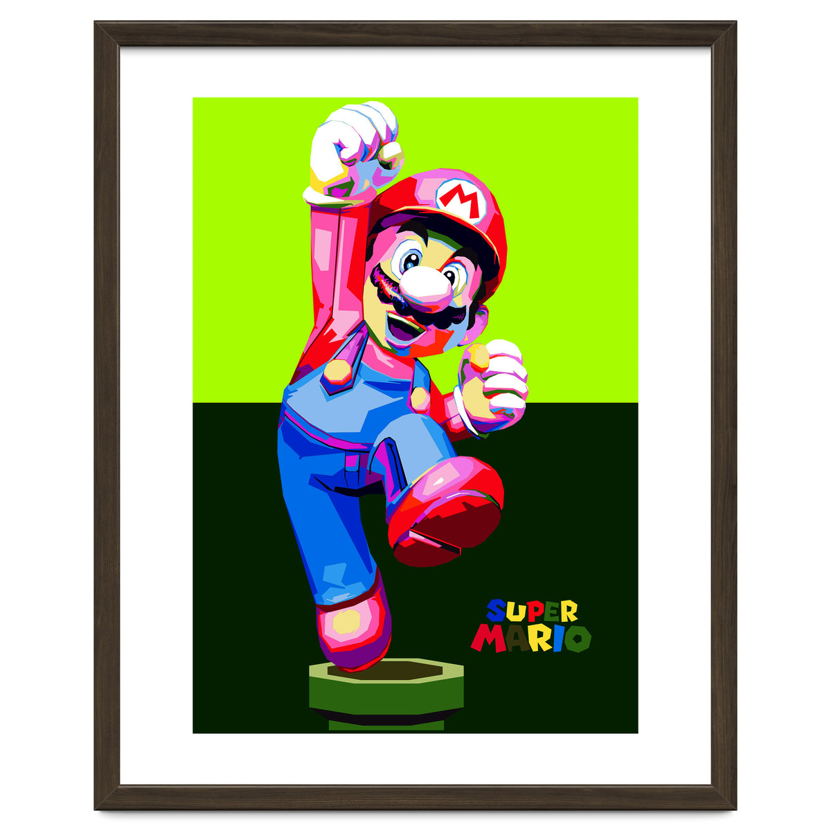 Super Mario Cartoon Character Pop Art