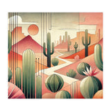 Art Deco Desert Cacti (Print Only) thumbnail