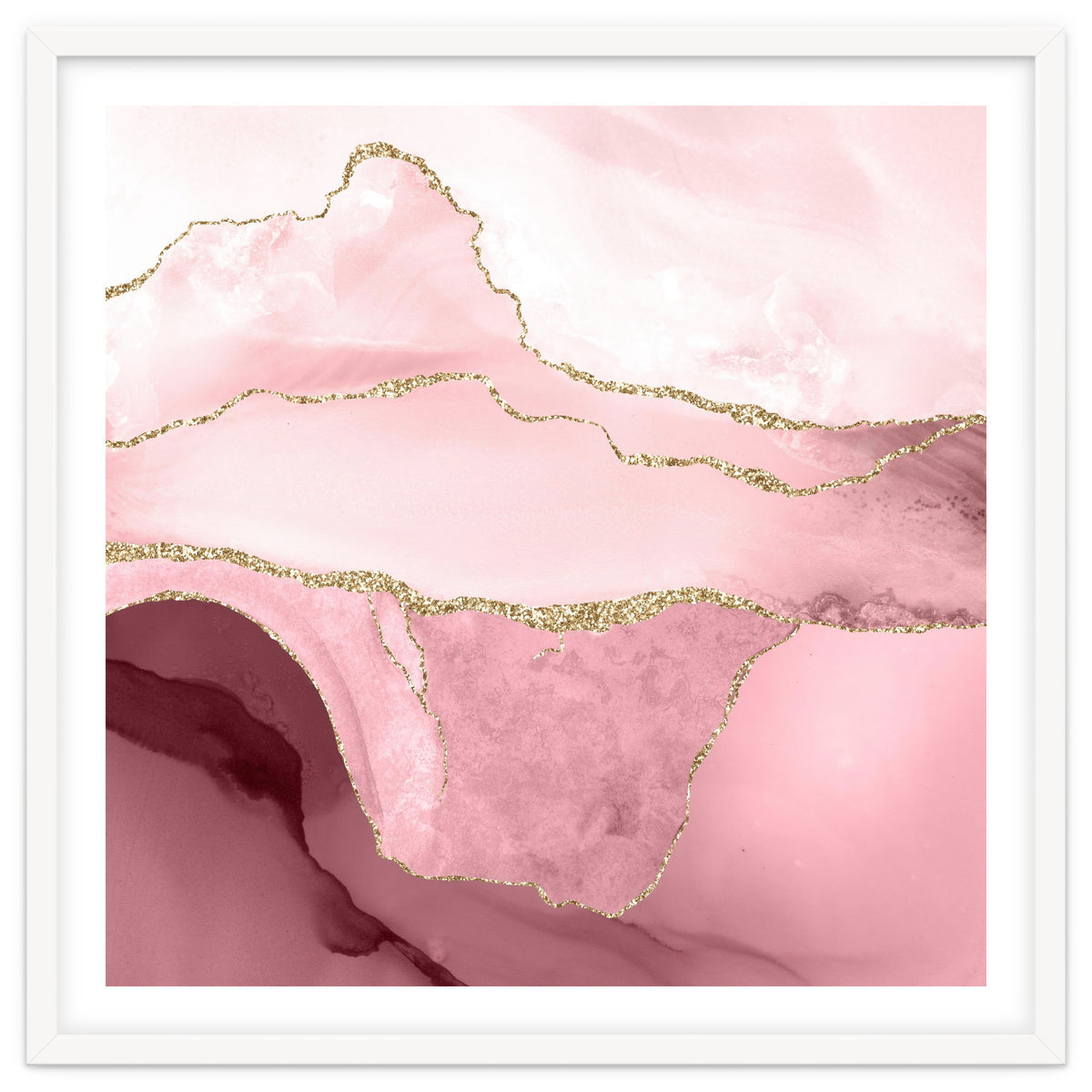 Blush & Gold Agate Texture 05