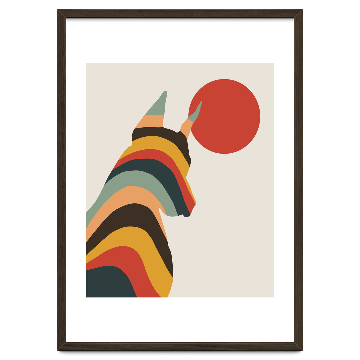 Dog Years, Rainbow Bohemian Animal, Pets Rise Dogs Retro, Eclectic Contemporary Solo