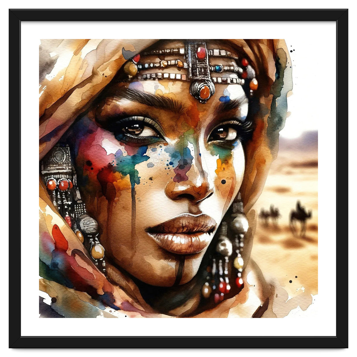 Desert Jewels Tuareg Woman Portrait