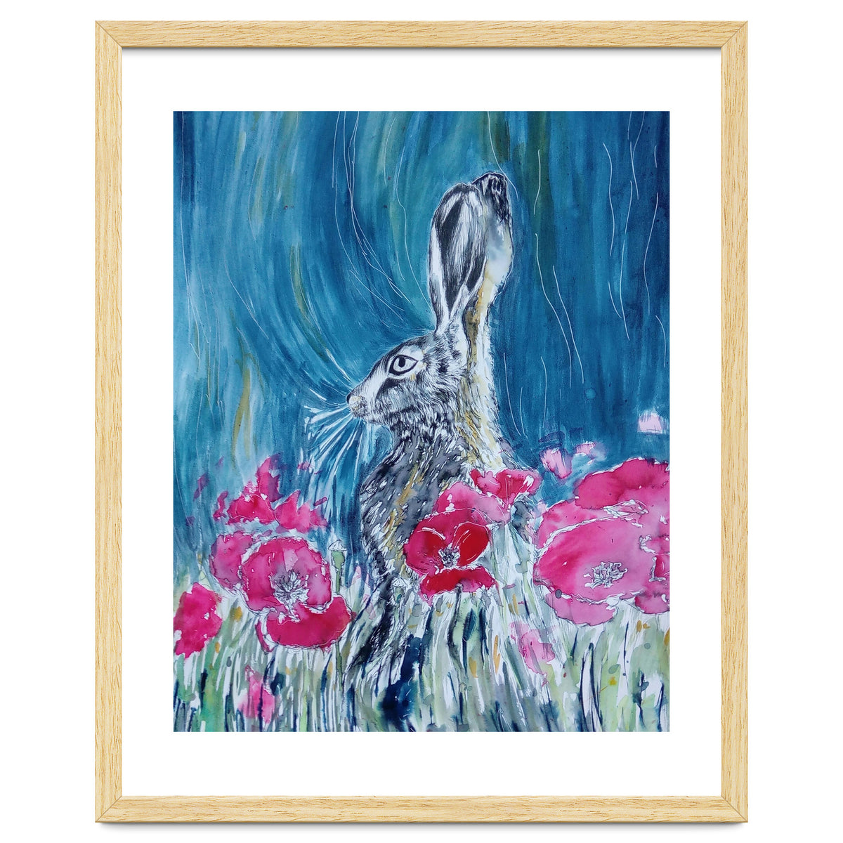 Hare And Poppies