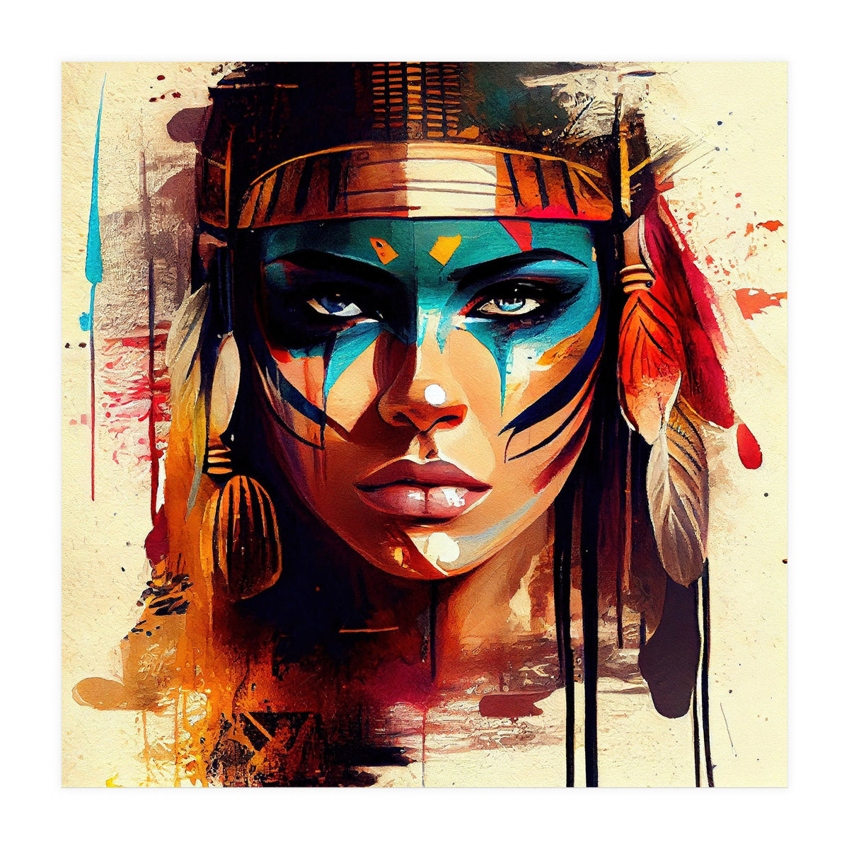 Powerful Egyptian Warrior Woman #3 (Print Only)